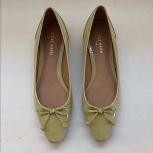 Cole Haan Women's Tan Bow Flats